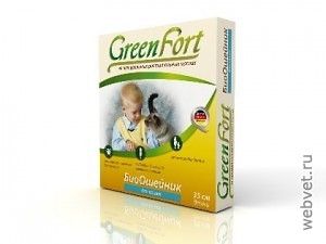 GreenFort БиоОшейник от блох кошки