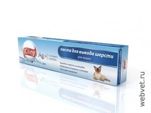 Cliny паста для вывода шерсти