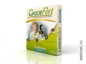 GreenFort БиоКапли от блох кошки